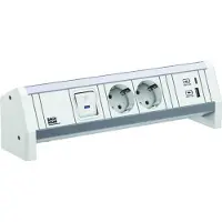 Bachmann Desk 2Xcee7/3 1Xschalter 1Xusb A/C 22W Gst18 Ral9010