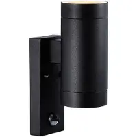 Nordlux Aussenwandleuchte mit Bewegungsmelder TIN Maxi Sensor, schwarz, Aluminium, Modern