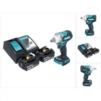 Makita DTW 301 RT Akku Schlagschrauber 18 V 330 Nm 1/2" Brushless + 2x Akku 5,0 Ah + Ladegerät