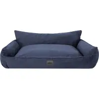 Sellbee Hundebett Hundekorb Hundesofa Hundekissen Tierbett Schlafplatz Hundematratze für Haustier Hunde Waschbar - Joker - 132 x 106 cm [Größe: XXXL] - Navyblau Fancy
