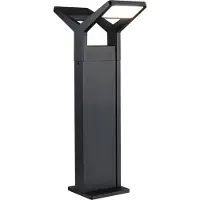 Paulmann LED-Wegeleuchte Juntea, anthrazit, Sensor, 2-fl.