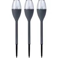Progarden Solarlampe LED Gartenleuchte umweltfreundlich 3 Stück