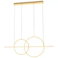 Zuma Line LED-Pendelleuchte 4000 lm 3000K Gold 3-stufige Dimmung CHOLET MD7358-2A-3GT