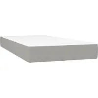 Syfax Taschenfederkernmatratze Mittel Hellgrau 90x200x20 cm Stoff
