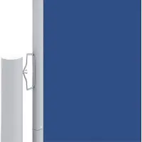 Syfax Seitenmarkise Ausziehbar Blau 160x1200 cm