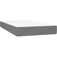 Syfax Taschenfederkernmatratze Mittel Dunkelgrau 90x190x20 cm Stoff