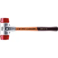 HALDER SIMPLEX Schonhammer Ø 50 mm Plastik rot mit Aluminiumgehäuse