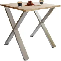VCM Premium Holz Esstisch Küchentisch Xona X 80x50