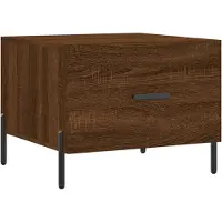 Syfax Couchtisch Braun Eichen-Optik 50x50x40 cm Holzwerkstoff