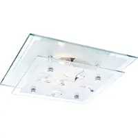 Globo Deckenleuchte Metall chrom, 40408