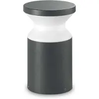 Ideal Lux Sockelleuchte Torre anthrazit Aluminium Höhe 22 cm