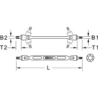 Ks Tools Torx-Doppel-Gelenkschlüssel - 517.0319