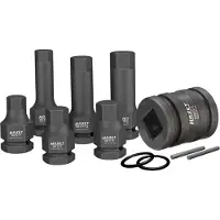 Hazet 985S/11, Steckschlüssel-Satz, 1/2", Metrisch, 14,17,19 mm