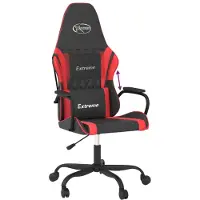 Syfax Gaming-Stuhl Schwarz und Rot Kunstleder