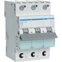 Hager MBS306 Leitungsschutzschalter 3 polig 6kA B-Charakteristik 6A QuickConnect 3 Module