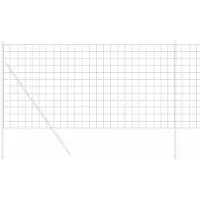 Syfax Sechseckgeflechtzaun 1,4 x 25 m Verzinkter Stahl Silber