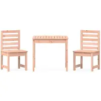 Syfax 3-tlg. Garten-Bistro-Set Massivholz Douglasie