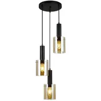 ITALUX Sardo PND-5581-3A-BK+AMB Hängelampe