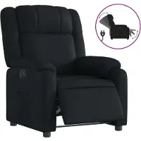 Syfax Relaxsessel Elektrisch Schwarz Kunstleder