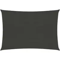 The Living Store Sonnensegel 160 g/m² Anthrazit 2x3 m HDPE