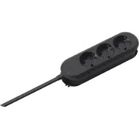 Bachmann 388.170 SMART 3xCEE7/3 schwarz Strom 1,5m CEE7/7 388170