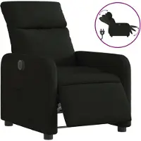 Syfax Relaxsessel Elektrisch Schwarz Stoff