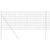 Syfax Eurozaun 0,8 x 10 m PVC-beschichtetes Eisen Grau