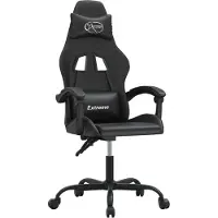 Syfax Gaming-Stuhl Schwarz Kunstleder