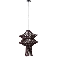 Ptmd Milley Pendelleuchte - Braun - Ø45 x 57 cm