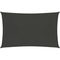 The Living Store Sonnensegel 160 g/m² Anthrazit 3x4 m HDPE