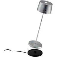 Zafferano Akku-Tischleuchte Olivia Pro Silber