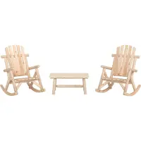 Syfax 3-tlg. Garten-Lounge-Set Massivholz Fichte