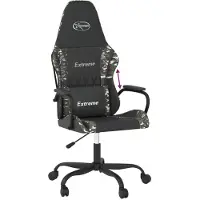 Syfax Gaming-Stuhl Schwarz und Tarnfarben Kunstleder
