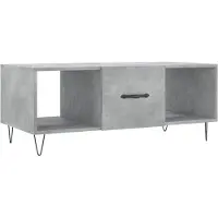 Syfax Couchtisch Betongrau 102x50x40 cm Holzwerkstoff