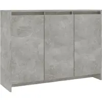 Syfax Sideboard Betongrau 102x33x75 cm Holzwerkstoff