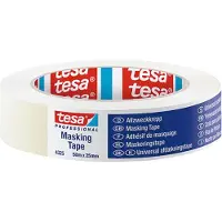 TESA 4325 Abdeckband, Malerkrepp Klebeband Abdeckkrepp, saubere Farbkanten, Naturkautschuk, beige, 50mm x 50m