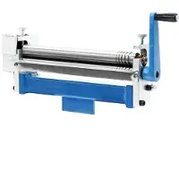 Wiltec Drei Walzen Rundbiegemaschine 480 x 150 x 200 mm für Werkstücke bis 320 mm und 2,5 mm, Biegemaschine Rundbiegegerät zur Blechbearbeitung mit Kurbel