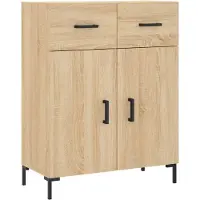 Syfax Sideboard Sonoma-Eiche 69,5x34x90 cm Holzwerkstoff
