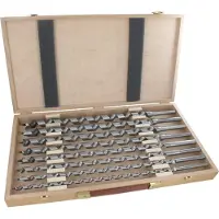 Famag Lewisbohrer "Standard" 1414.403 - 8-teilig im Holzkasten, Ø 10, 12, 14, 16, 18, 20, 22, 24 mm