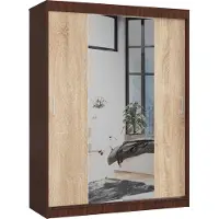 Akord Schiebetürenschrank Wenge/Sonoma-Eiche 150X60X200 Cm