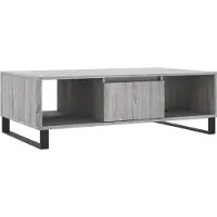 Syfax Couchtisch Grau Sonoma 104x60x35 cm Holzwerkstoff