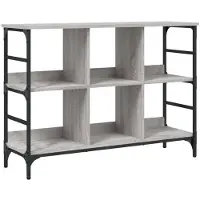 Syfax Sideboard Grau Sonoma 102x32x73,5 cm Holzwerkstoff