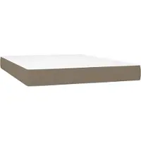 Syfax Taschenfederkernmatratze Mittel Taupe 140x190x20 cm Stoff