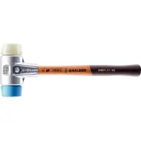 HALDER SIMPLEX - Schonhammer mit Aluminiumgehäuse und Holzstiel, TPE-soft / Nylon - 3118.040
