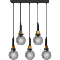 Toolight Hängelampe APP1126-5CP BLACK GOLD