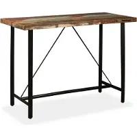 The Living Store Bartisch Altholz Massiv 150x70x107 cm