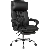 Amstyle Drehstuhl Stoff Schwarz Chefsessel Schreibtischstuhl Kunstleder 110 kg