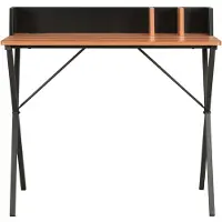Syfax Schreibtisch Schwarz und Braun 80x50x84 cm