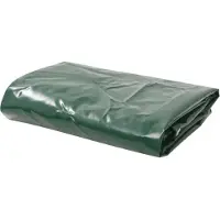 The Living Store Abdeckplane 650 g/m² 3x5 m Grün