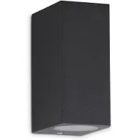 Telefunken LED Außenleuchte Außenlampe 2xGU10 IP44 5W 4000K anthrazit Metall